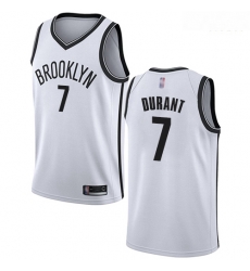 Nets #7 Kevin Durant White Basketball Swingman Association Edition Jersey Nets #7 Kevin Durant White Basketball Swingman Association Edition Jersey