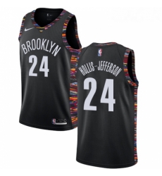 Womens Nike Brooklyn Nets 24 Rondae Hollis Jefferson Swingman Black NBA Jersey 2018 19 City Edition Womens Nike Brooklyn Nets 24 Rondae Hollis Jefferson Swingman Black NBA Jersey 2018 19 City Edition