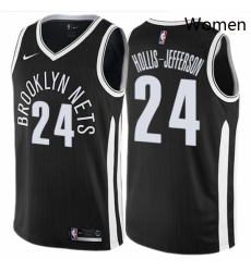 Womens Nike Brooklyn Nets 24 Rondae Hollis Jefferson Swingman Black NBA Jersey City Edition Womens Nike Brooklyn Nets 24 Rondae Hollis Jefferson Swingman Black NBA Jersey City Edition