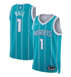 Men Charlotte Hornets #1 LaMelo Ball Blue Stitched NBA Jersey Men Charlotte Hornets #1 LaMelo Ball Blue Stitched NBA Jersey