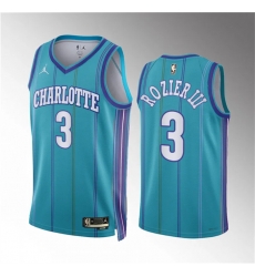 Men Charlotte Hornets 3 Terry Rozier Teal 2023 24 Classic Edition Stitched Basketball Jersey Men Charlotte Hornets 3 Terry Rozier Teal 2023 24 Classic Edition Stitched Basketball Jersey