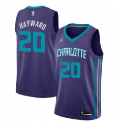 Men Nike Charlotte Hornets 20 Gordon Hayward Purple NBA Jordan Swingman Statement Edition Jersey Men Nike Charlotte Hornets 20 Gordon Hayward Purple NBA Jordan Swingman Statement Edition Jersey