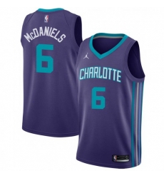 Men Nike Charlotte Hornets 6 Jalen McDaniels Purple NBA Jordan Swingman Statement Edition Jersey Men Nike Charlotte Hornets 6 Jalen McDaniels Purple NBA Jordan Swingman Statement Edition Jersey