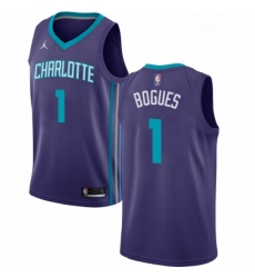 Womens Nike Jordan Charlotte Hornets 1 Muggsy Bogues Swingman Purple NBA Jersey Statement Edition Womens Nike Jordan Charlotte Hornets 1 Muggsy Bogues Swingman Purple NBA Jersey Statement Edition