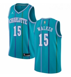 Womens Nike Jordan Charlotte Hornets 15 Kemba Walker Swingman Aqua Hardwood Classics NBA Jersey Womens Nike Jordan Charlotte Hornets 15 Kemba Walker Swingman Aqua Hardwood Classics NBA Jersey