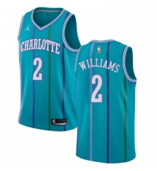 Womens Nike Jordan Charlotte Hornets 2 Marvin Williams Authentic Aqua Hardwood Classics NBA Jersey Womens Nike Jordan Charlotte Hornets 2 Marvin Williams Authentic Aqua Hardwood Classics NBA Jersey