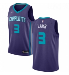 Womens Nike Jordan Charlotte Hornets 3 Jeremy Lamb Swingman Purple NBA Jersey Statement Edition Womens Nike Jordan Charlotte Hornets 3 Jeremy Lamb Swingman Purple NBA Jersey Statement Edition