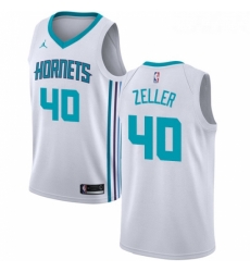 Womens Nike Jordan Charlotte Hornets 40 Cody Zeller Swingman White NBA Jersey Association Edition Womens Nike Jordan Charlotte Hornets 40 Cody Zeller Swingman White NBA Jersey Association Edition