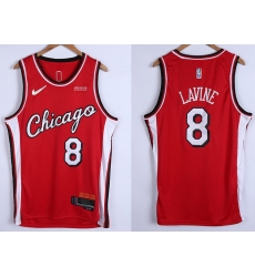 Men Chicago Bulls 8 Zach LaVine 75th Anniversary Red Edition Swingman Stitched Basketball Jersey Men Chicago Bulls 8 Zach LaVine 75th Anniversary Red Edition Swingman Stitched Basketball Jersey
