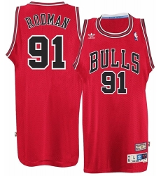 Mens Chicago Bulls 91 Dennis Rodman adidas Red Hardwood NBA Jersey Mens Chicago Bulls 91 Dennis Rodman adidas Red Hardwood NBA Jersey