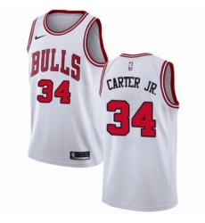 Mens Nike Chicago Bulls 34 Wendell Carter Jr Swingman White NBA Jersey Association Edition Mens Nike Chicago Bulls 34 Wendell Carter Jr Swingman White NBA Jersey Association Edition