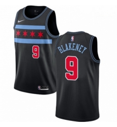 Mens Nike Chicago Bulls 9 Antonio Blakeney Swingman Black NBA Jersey City Edition Mens Nike Chicago Bulls 9 Antonio Blakeney Swingman Black NBA Jersey City Edition