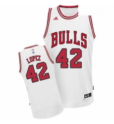 Womens Adidas Chicago Bulls 42 Robin Lopez Swingman White Home NBA Jersey Womens Adidas Chicago Bulls 42 Robin Lopez Swingman White Home NBA Jersey