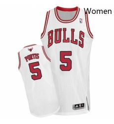 Womens Adidas Chicago Bulls 5 Bobby Portis Authentic White Home NBA Jersey Womens Adidas Chicago Bulls 5 Bobby Portis Authentic White Home NBA Jersey