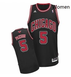 Womens Adidas Chicago Bulls 5 John Paxson Swingman Black Alternate NBA Jersey Womens Adidas Chicago Bulls 5 John Paxson Swingman Black Alternate NBA Jersey