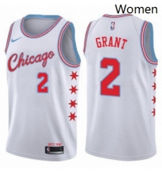 Womens Nike Chicago Bulls 2 Jerian Grant Swingman White NBA Jersey City Edition Womens Nike Chicago Bulls 2 Jerian Grant Swingman White NBA Jersey City Edition
