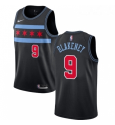 Womens Nike Chicago Bulls 9 Antonio Blakeney Swingman Black NBA Jersey City Edition Womens Nike Chicago Bulls 9 Antonio Blakeney Swingman Black NBA Jersey City Edition