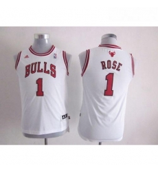 Bulls 1 Derrick Rose White Stitched Youth NBA Jersey Bulls 1 Derrick Rose White Stitched Youth NBA Jersey