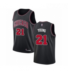 Youth Chicago Bulls 21 Thaddeus Young Swingman Black Basketball Jersey Statement Edition Youth Chicago Bulls 21 Thaddeus Young Swingman Black Basketball Jersey Statement Edition