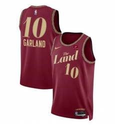 Men Cleveland Cavaliers 10 Darius Garland Wine 2023 24 City Edition Stitched Jersey Men Cleveland Cavaliers 10 Darius Garland Wine 2023 24 City Edition Stitched Jersey