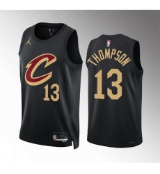 Men Cleveland Cavaliers 13 Tristan Thompson Black Statement Edition Stitched Jersey Men Cleveland Cavaliers 13 Tristan Thompson Black Statement Edition Stitched Jersey
