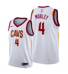 Men Cleveland Cavaliers 4 Evan Mobley White Jersey Men Cleveland Cavaliers 4 Evan Mobley White Jersey