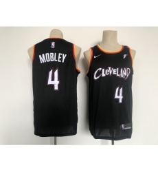 Men's Cleveland Cavaliers #4 Evan Mobley Nike Black 2021 City Player Jersey Men's Cleveland Cavaliers #4 Evan Mobley Nike Black 2021 City Player Jersey