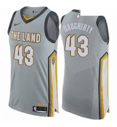 Mens Nike Cleveland Cavaliers 43 Brad Daugherty Authentic Gray NBA Jersey City Edition Mens Nike Cleveland Cavaliers 43 Brad Daugherty Authentic Gray NBA Jersey City Edition