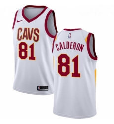 Womens Nike Cleveland Cavaliers 81 Jose Calderon Authentic White Home NBA Jersey Association Edition Womens Nike Cleveland Cavaliers 81 Jose Calderon Authentic White Home NBA Jersey Association Edition