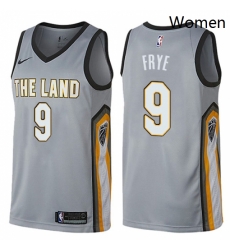 Womens Nike Cleveland Cavaliers 9 Channing Frye Swingman Gray NBA Jersey City Edition Womens Nike Cleveland Cavaliers 9 Channing Frye Swingman Gray NBA Jersey City Edition