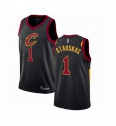 Youth Cleveland Cavaliers 1 Nik Stauskas Swingman Black Basketball Jersey Statement Edition Youth Cleveland Cavaliers 1 Nik Stauskas Swingman Black Basketball Jersey Statement Edition