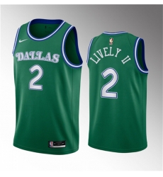 Men Dallas Mavericks 2 Dereck Lively II Green 2023 Draft Classic Edition Stitched Basketball Jersey Men Dallas Mavericks 2 Dereck Lively II Green 2023 Draft Classic Edition Stitched Basketball Jersey