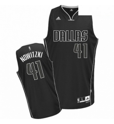 Mens Adidas Dallas Mavericks 41 Dirk Nowitzki Swingman BlackWhite Fashion NBA Jersey Mens Adidas Dallas Mavericks 41 Dirk Nowitzki Swingman BlackWhite Fashion NBA Jersey