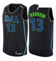 Mens Nike Dallas Mavericks 13 Jalen Brunson Swingman Black NBA Jersey City Edition Mens Nike Dallas Mavericks 13 Jalen Brunson Swingman Black NBA Jersey City Edition