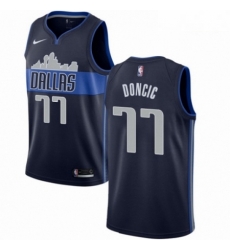 Mens Nike Dallas Mavericks 77 Luka Doncic Swingman Navy Blue NBA Jersey Statement Edition Mens Nike Dallas Mavericks 77 Luka Doncic Swingman Navy Blue NBA Jersey Statement Edition