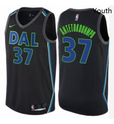 Youth Nike Dallas Mavericks 37 Kostas Antetokounmpo Swingman Black NBA Jersey City Edition Youth Nike Dallas Mavericks 37 Kostas Antetokounmpo Swingman Black NBA Jersey City Edition