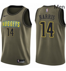 Mens Nike Denver Nuggets 14 Gary Harris Swingman Green Salute to Service NBA Jersey Mens Nike Denver Nuggets 14 Gary Harris Swingman Green Salute to Service NBA Jersey