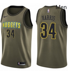 Mens Nike Denver Nuggets 34 Devin Harris Swingman Green Salute to Service NBA Jersey Mens Nike Denver Nuggets 34 Devin Harris Swingman Green Salute to Service NBA Jersey