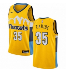 Mens Nike Denver Nuggets 35 Kenneth Faried Authentic Gold Alternate NBA Jersey Statement Edition Mens Nike Denver Nuggets 35 Kenneth Faried Authentic Gold Alternate NBA Jersey Statement Edition