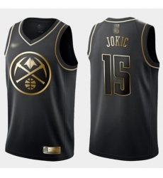 Nuggets #15 Nikola Jokic Black Gold Basketball Swingman Limited Edition Jersey Nuggets #15 Nikola Jokic Black Gold Basketball Swingman Limited Edition Jersey