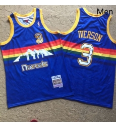 Nuggets 3 Allen Iverson Blue 2006 07 Hardwood Classics Swingman Jersey Nuggets 3 Allen Iverson Blue 2006 07 Hardwood Classics Swingman Jersey