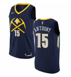 Womens Nike Denver Nuggets 15 Carmelo Anthony Swingman Navy Blue NBA Jersey City Edition Womens Nike Denver Nuggets 15 Carmelo Anthony Swingman Navy Blue NBA Jersey City Edition