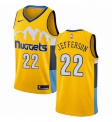 Womens Nike Denver Nuggets 22 Richard Jefferson Authentic Gold Alternate NBA Jersey Statement Edition Womens Nike Denver Nuggets 22 Richard Jefferson Authentic Gold Alternate NBA Jersey Statement Edition
