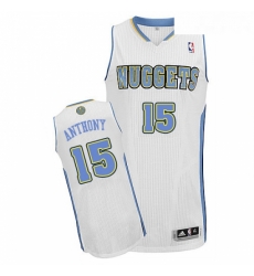 Youth Adidas Denver Nuggets 15 Carmelo Anthony Authentic White Home NBA Jersey Youth Adidas Denver Nuggets 15 Carmelo Anthony Authentic White Home NBA Jersey