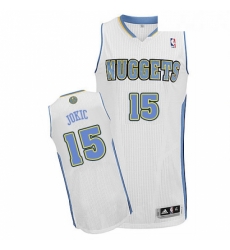 Youth Adidas Denver Nuggets 15 Nikola Jokic Authentic White Home NBA Jersey Youth Adidas Denver Nuggets 15 Nikola Jokic Authentic White Home NBA Jersey