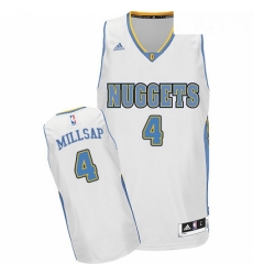 Youth Adidas Denver Nuggets 4 Paul Millsap Swingman White Home NBA Jersey Youth Adidas Denver Nuggets 4 Paul Millsap Swingman White Home NBA Jersey