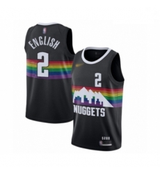 Youth Denver Nuggets #2 Alex English Swingman Black Basketball Jersey - 2019 20 City Edition Youth Denver Nuggets #2 Alex English Swingman Black Basketball Jersey - 2019 20 City Edition