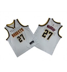 Youth Denver Nuggets 27 Jamal Murray White Stitched Basketball Jersey Youth Denver Nuggets 27 Jamal Murray White Stitched Basketball Jersey