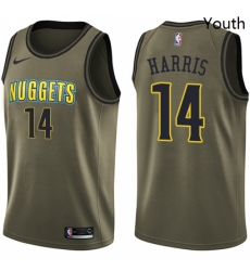 Youth Nike Denver Nuggets 14 Gary Harris Swingman Green Salute to Service NBA Jersey Youth Nike Denver Nuggets 14 Gary Harris Swingman Green Salute to Service NBA Jersey