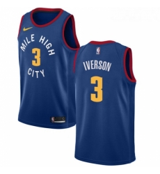 Youth Nike Denver Nuggets 3 Allen Iverson Swingman Light Blue Alternate NBA Jersey Statement Edition Youth Nike Denver Nuggets 3 Allen Iverson Swingman Light Blue Alternate NBA Jersey Statement Edition
